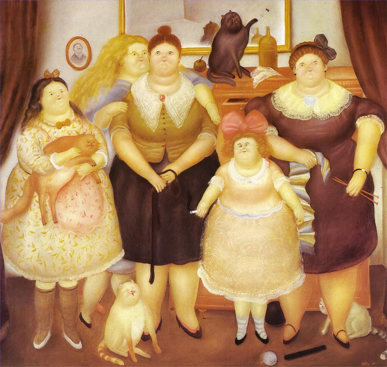 Die Schwestern Fernando Botero Ölgemälde